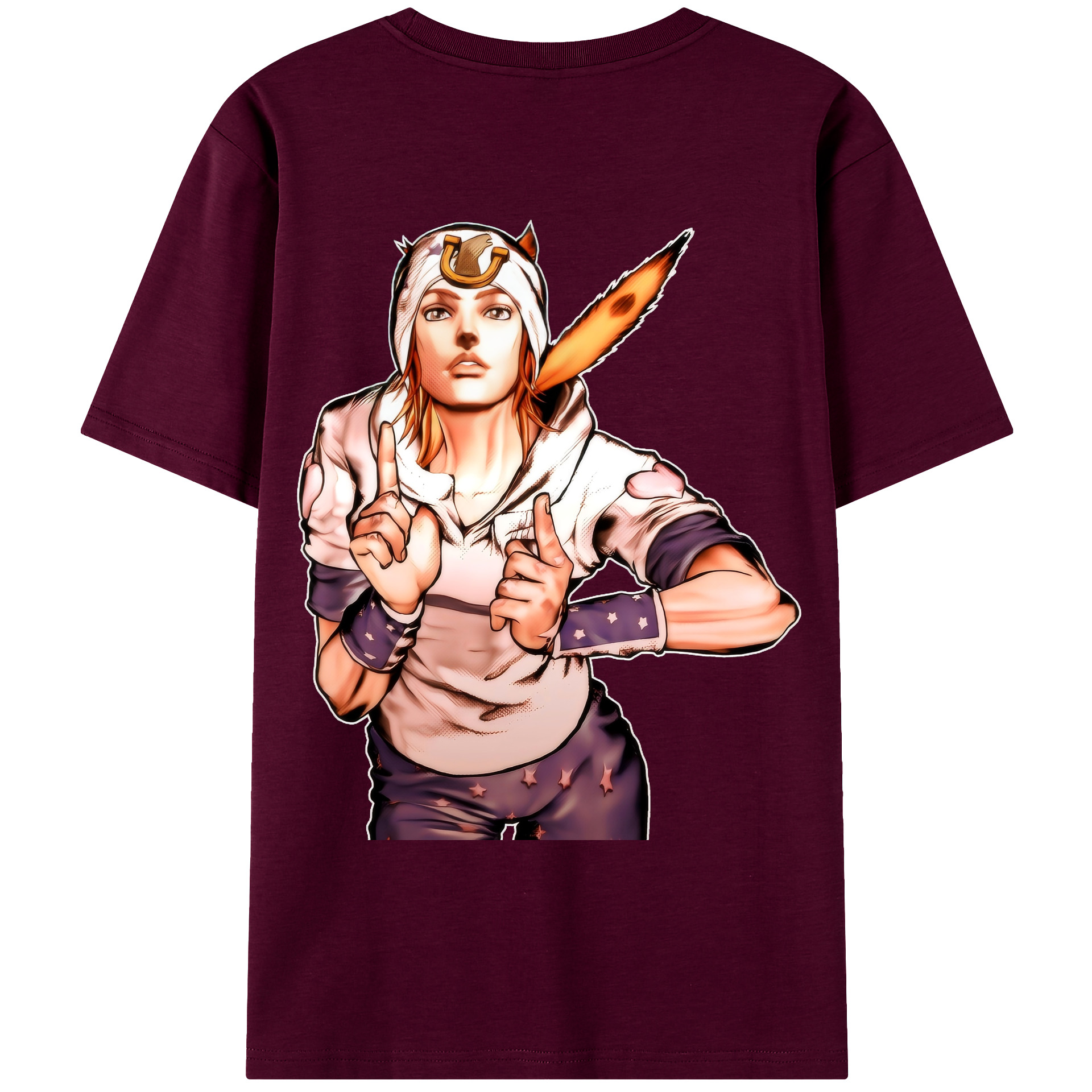 （画像用） ジョジョの奇妙な冒険 ジョナサン?ジョースター JoJo's Bizarre Adventure Jonathan Joestar レディース半袖Tシャツ(バックプリント)
